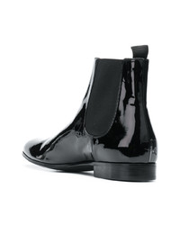 schwarze Chelsea Boots aus Wildleder von Gianvito Rossi