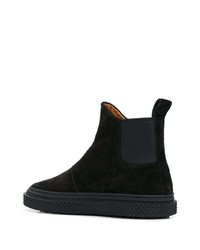 schwarze Chelsea Boots aus Wildleder von Buttero