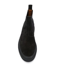 schwarze Chelsea Boots aus Wildleder von Buttero