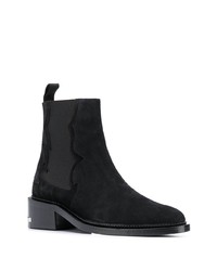 schwarze Chelsea Boots aus Wildleder von Toga Virilis