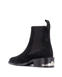 schwarze Chelsea Boots aus Wildleder von Toga Virilis