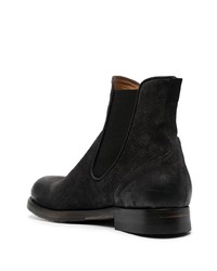 schwarze Chelsea Boots aus Wildleder von Silvano Sassetti