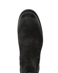 schwarze Chelsea Boots aus Wildleder von Silvano Sassetti