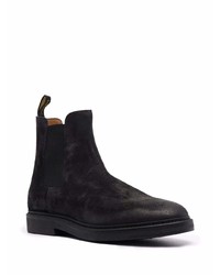 schwarze Chelsea Boots aus Wildleder von Doucal's