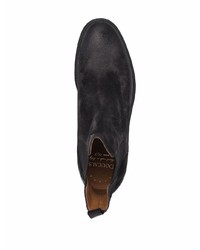 schwarze Chelsea Boots aus Wildleder von Doucal's