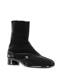 schwarze Chelsea Boots aus Wildleder von Maison Margiela