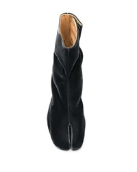 schwarze Chelsea Boots aus Wildleder von Maison Margiela