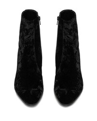 schwarze Chelsea Boots aus Wildleder von Saint Laurent