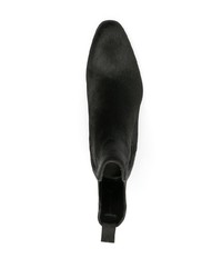 schwarze Chelsea Boots aus Wildleder von Saint Laurent