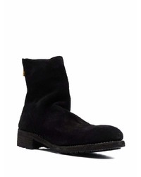 schwarze Chelsea Boots aus Wildleder von Guidi