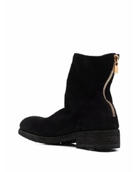 schwarze Chelsea Boots aus Wildleder von Guidi