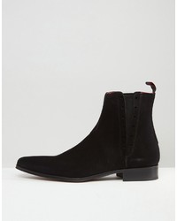 schwarze Chelsea Boots aus Wildleder von Jeffery West