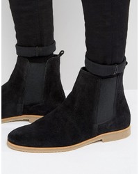 schwarze Chelsea Boots aus Wildleder von Zign Shoes