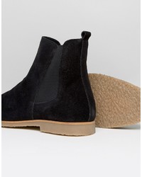 schwarze Chelsea Boots aus Wildleder von Zign Shoes