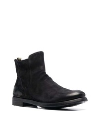 schwarze Chelsea Boots aus Wildleder von Officine Creative