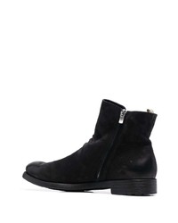 schwarze Chelsea Boots aus Wildleder von Officine Creative