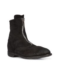 schwarze Chelsea Boots aus Wildleder von Guidi