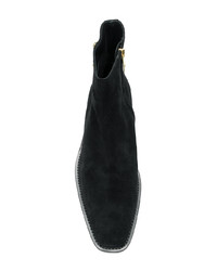 schwarze Chelsea Boots aus Wildleder von Just Cavalli