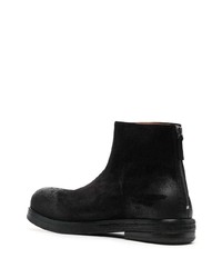 schwarze Chelsea Boots aus Wildleder von Marsèll