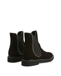 schwarze Chelsea Boots aus Wildleder von Giuseppe Zanotti