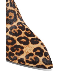 schwarze Chelsea Boots mit Leopardenmuster von Marc Jacobs