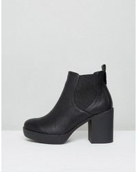 schwarze Chelsea Boots von London Rebel