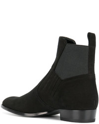 schwarze Chelsea Boots von Saint Laurent