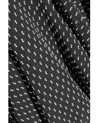 schwarze Chiffon Bluse von Rosetta Getty