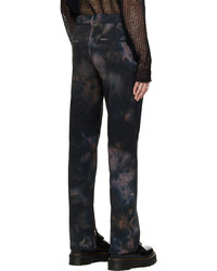 schwarze Mit Batikmuster Chinohose von Song For The Mute