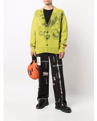 schwarze Mit Batikmuster Chinohose von Heron Preston