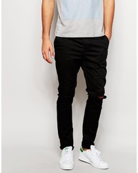 schwarze Chinohose von Asos