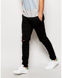 schwarze Chinohose von Asos