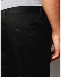 schwarze Chinohose von Asos