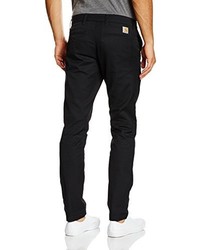 schwarze Chinohose von Carhartt