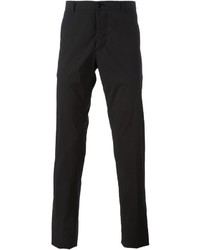 schwarze Chinohose