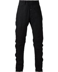 schwarze Chinohose