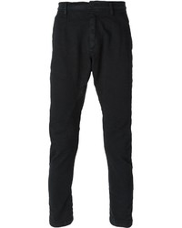 schwarze Chinohose