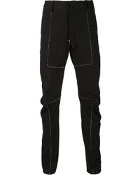 schwarze Chinohose