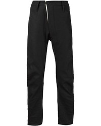 schwarze Chinohose