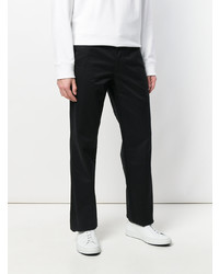 schwarze Chinohose von Raf Simons X Fred Perry