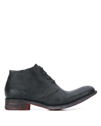 schwarze Chukka-Stiefel aus Leder von A Diciannoveventitre