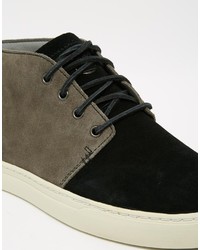 schwarze Chukka-Stiefel aus Leder von Timberland