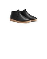 schwarze Chukka-Stiefel aus Leder von Allthemen