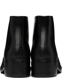 schwarze Chukka-Stiefel aus Leder von TAKAHIROMIYASHITA TheSoloist.