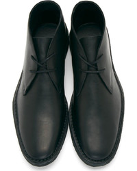 schwarze Chukka-Stiefel aus Leder von Pierre Hardy