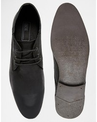 schwarze Chukka-Stiefel aus Leder von Asos