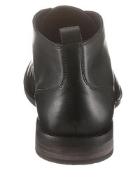 schwarze Chukka-Stiefel aus Leder von BRUNO BANANI