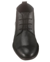 schwarze Chukka-Stiefel aus Leder von BRUNO BANANI