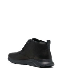 schwarze Chukka-Stiefel aus Leder von Geox