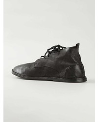 schwarze Chukka-Stiefel aus Leder von Marsèll